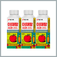 빙그레 야채랑 사과 190ml 24개