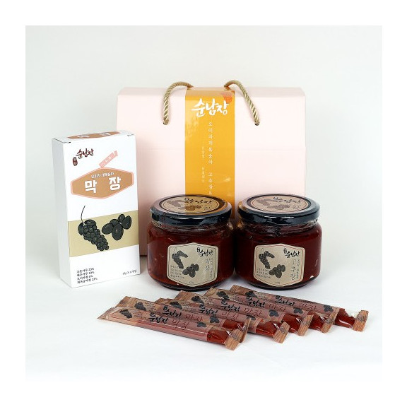 오미자, 개복숭아 고추장 막장 A세트